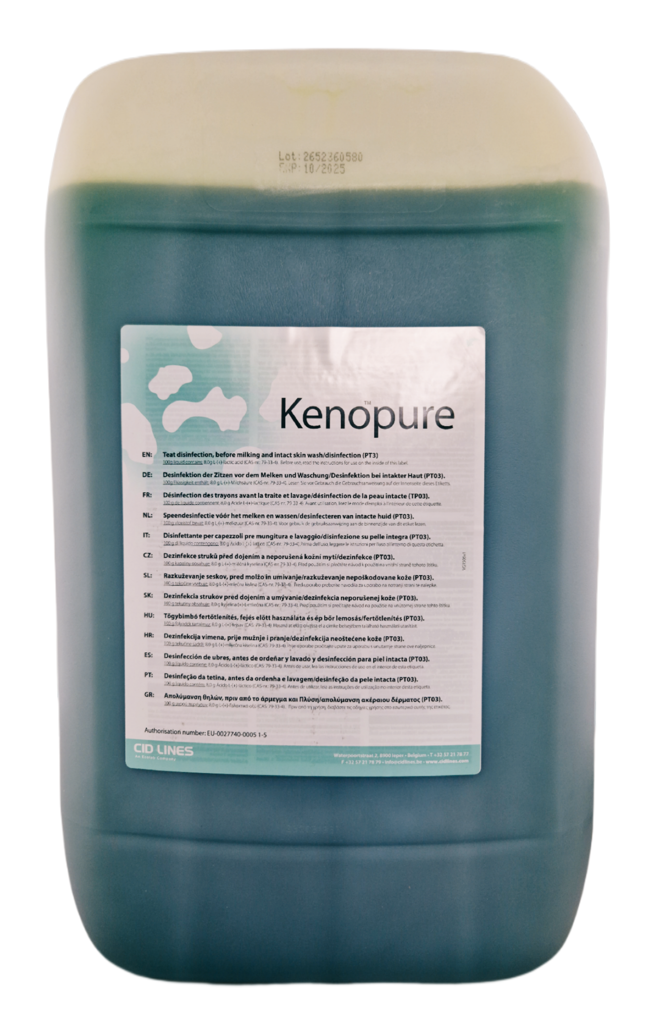 Cid Lines - Kenopure 25 Liter Kanister für Euterreinigung