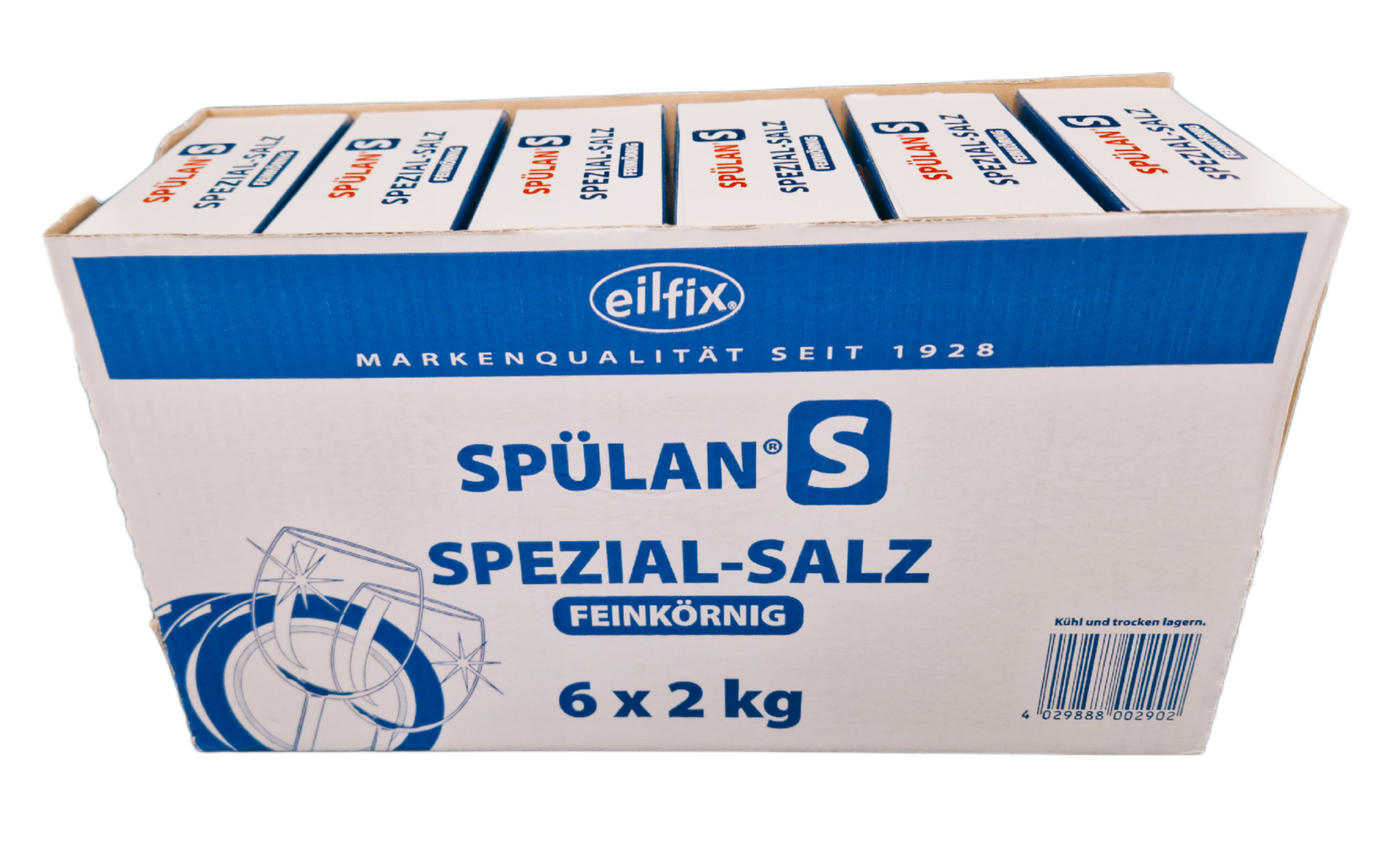 Eilfix - Spülan Regeneriersalz fein 6 x 2 Kg