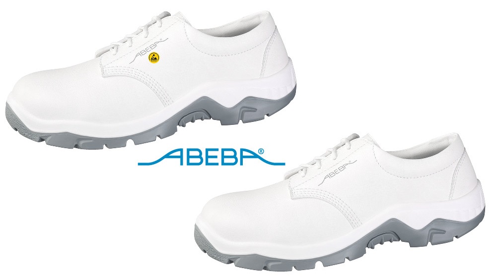 ABEBA Anatom 2131|32131 Sicherheitsschuh S2 ESD Halbschuh Küchenschuh Arbeitsschuh weiß