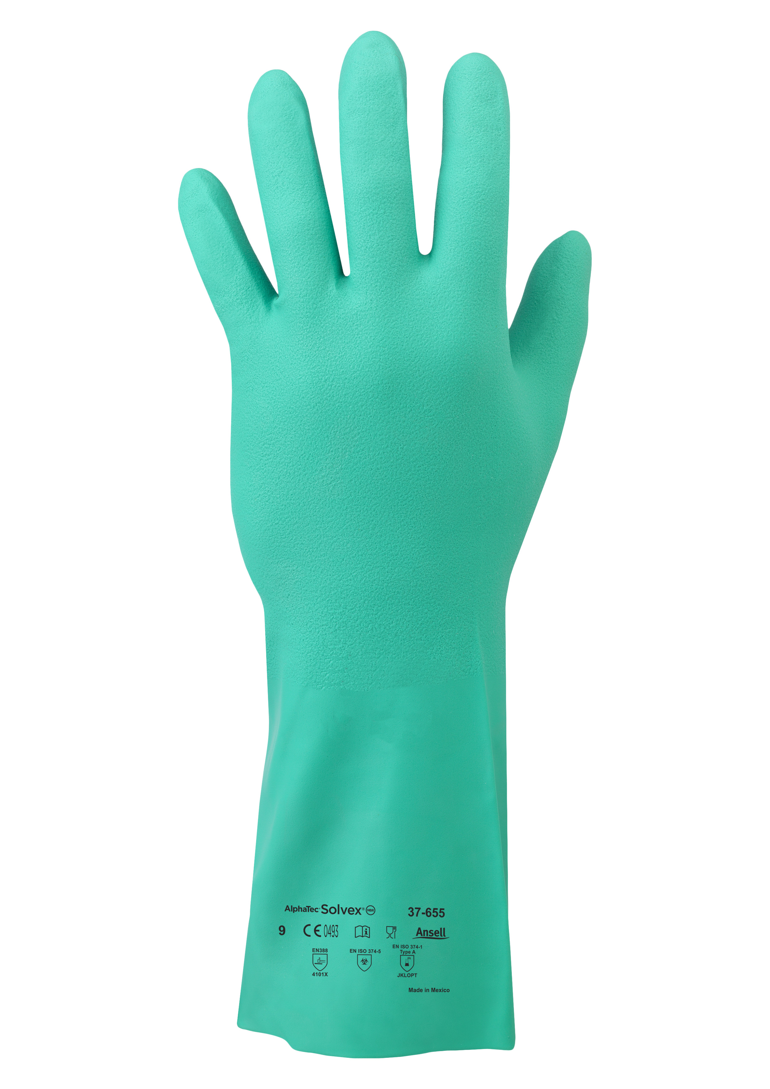Ansell - Handschuh AlphaTec Sol-Vex 37-655 Chemikalienschutzhandschuh