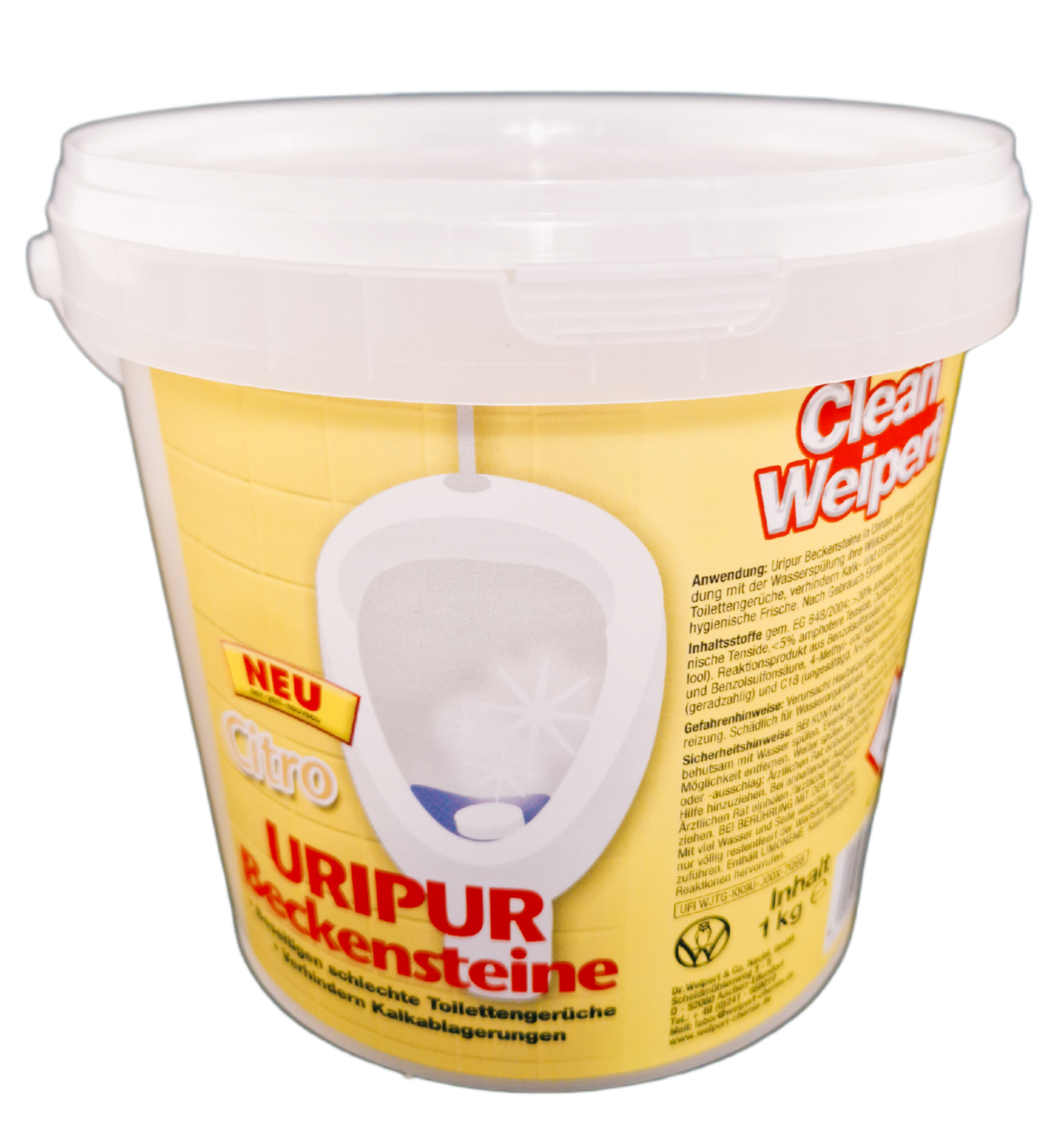 Clean Weipert Uripur Beckensteine Citro 1 Kg