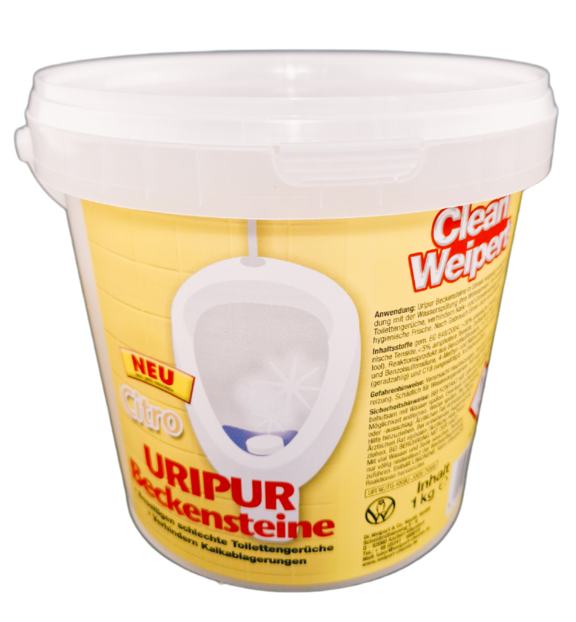 Clean Weipert Uripur Beckensteine Citro 1 Kg Clean Weipert Uripur Beckensteine Citro 1 Kg