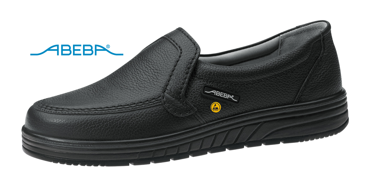 ABEBA Berufsschuh Air Cushion 2710|32710 ESD O2 Küchenschuh Halbschuh Arbeitsschuh schwarz