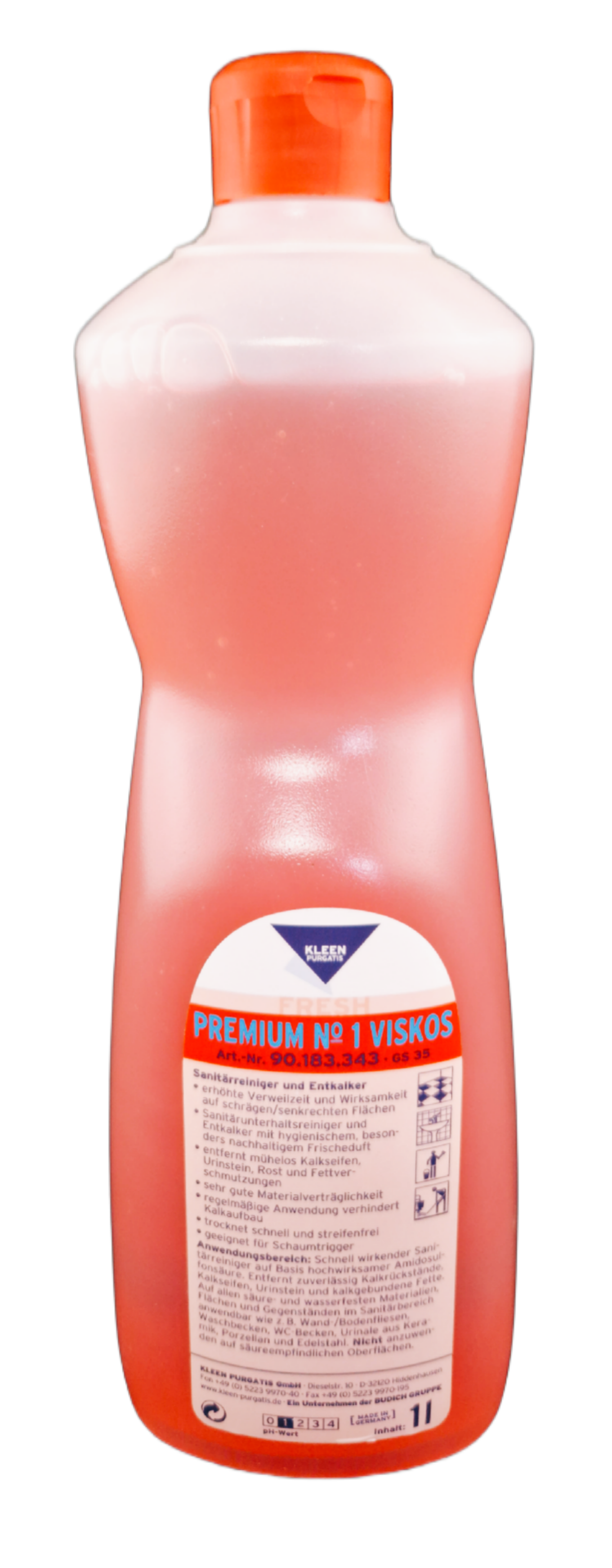 Kleen Purgatis PREMIUM NO 1 CLASSIC – saurer Sanitärreiniger 1 L 183.303 Kleen Purgatis PREMIUM NO 1 CLASSIC – saurer Sanitärreiniger 1 L 183.303
