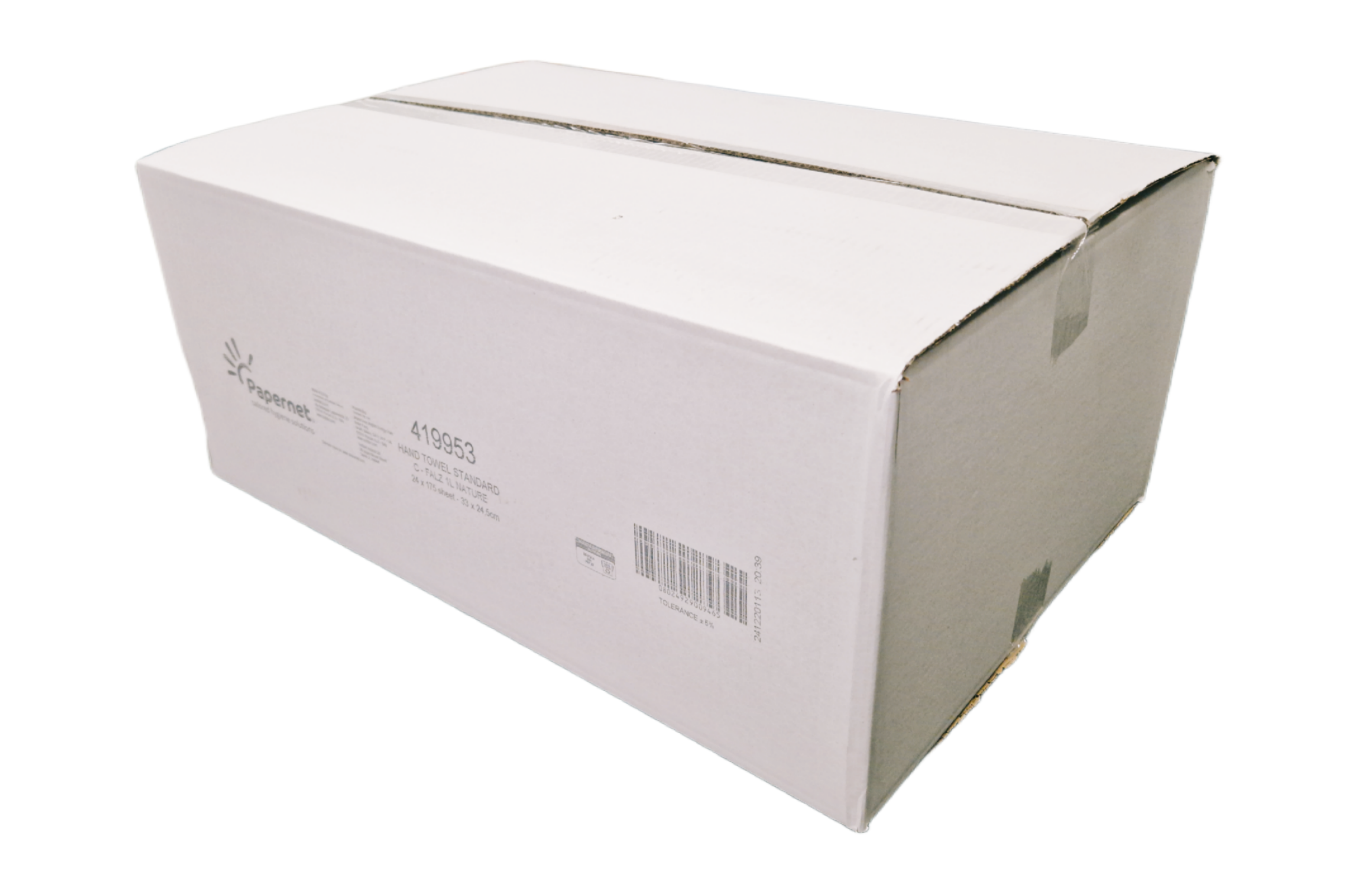 Papernet® - Handtuchpapier natur, C-Falz, 1-lagig, 24,5 x 33 cm 4200 Blatt – 419953