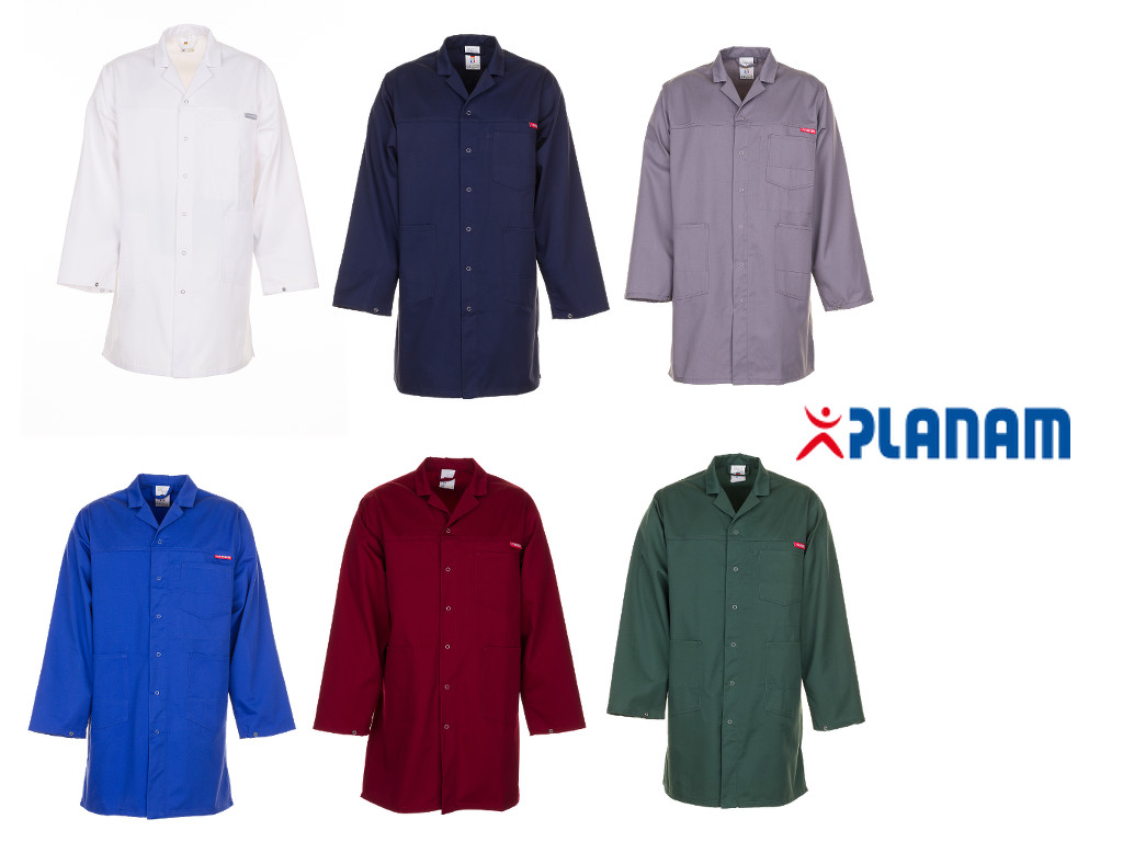 tempmg_260_berufsmantel1 Planam MG260 Berufsmantel Arbeitskittel Werkstattkittel Größe 24 - 110, in 6 Farben