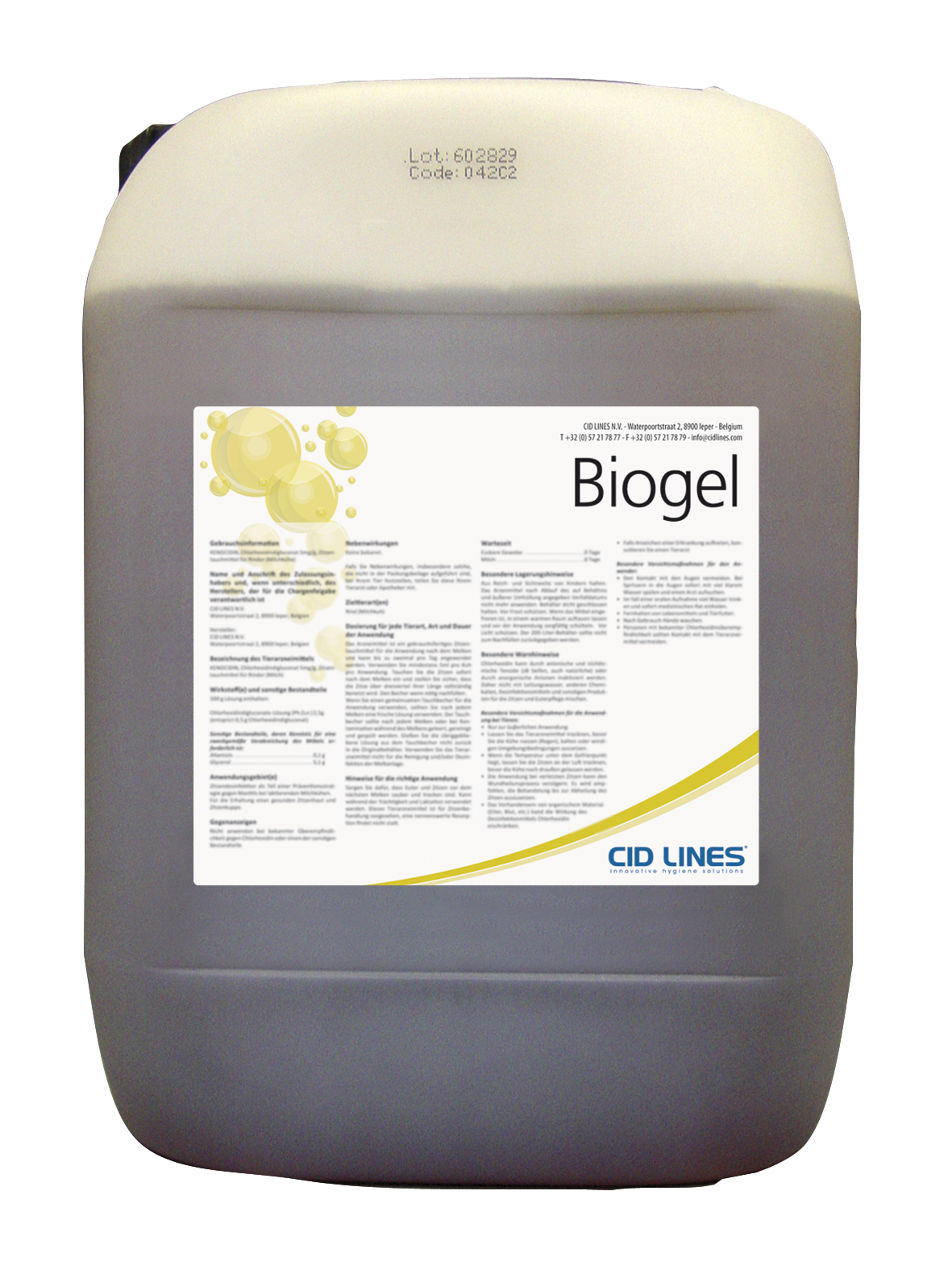 Cid Lines - Biogel Vorreiniger 25 Kg Kanister