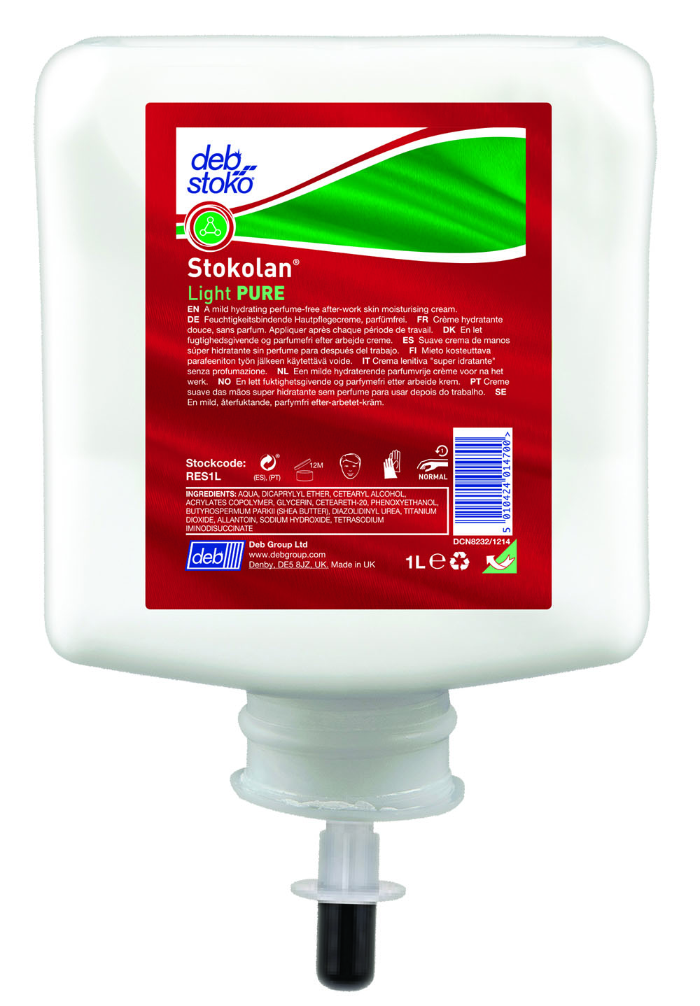 Stokolan® Light PURE 1 Liter (ehemals Deb® Pure Restore)