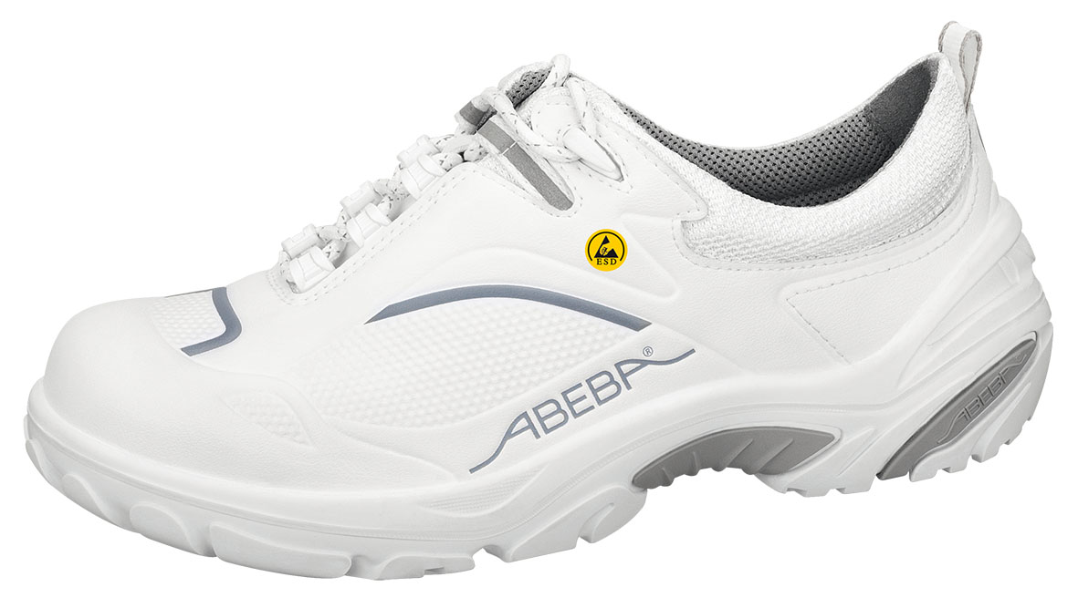 ABEBA Crawler Alu 4500|34500 ESD Sicherheitsschuh S2 Halbschuh Kochschuh Küchenschuh weiß