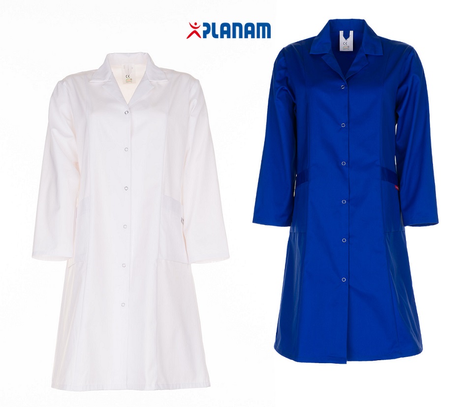 temp_bersicht_damen_berufsmantel_langarm Planam Damen Berufsmantel Mischgewebe 1/1 Arm Größe 34 - 54, in 2 Farben