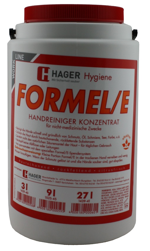 Formel E Handwaschpaste Handreiniger Konzentrat 3 Liter