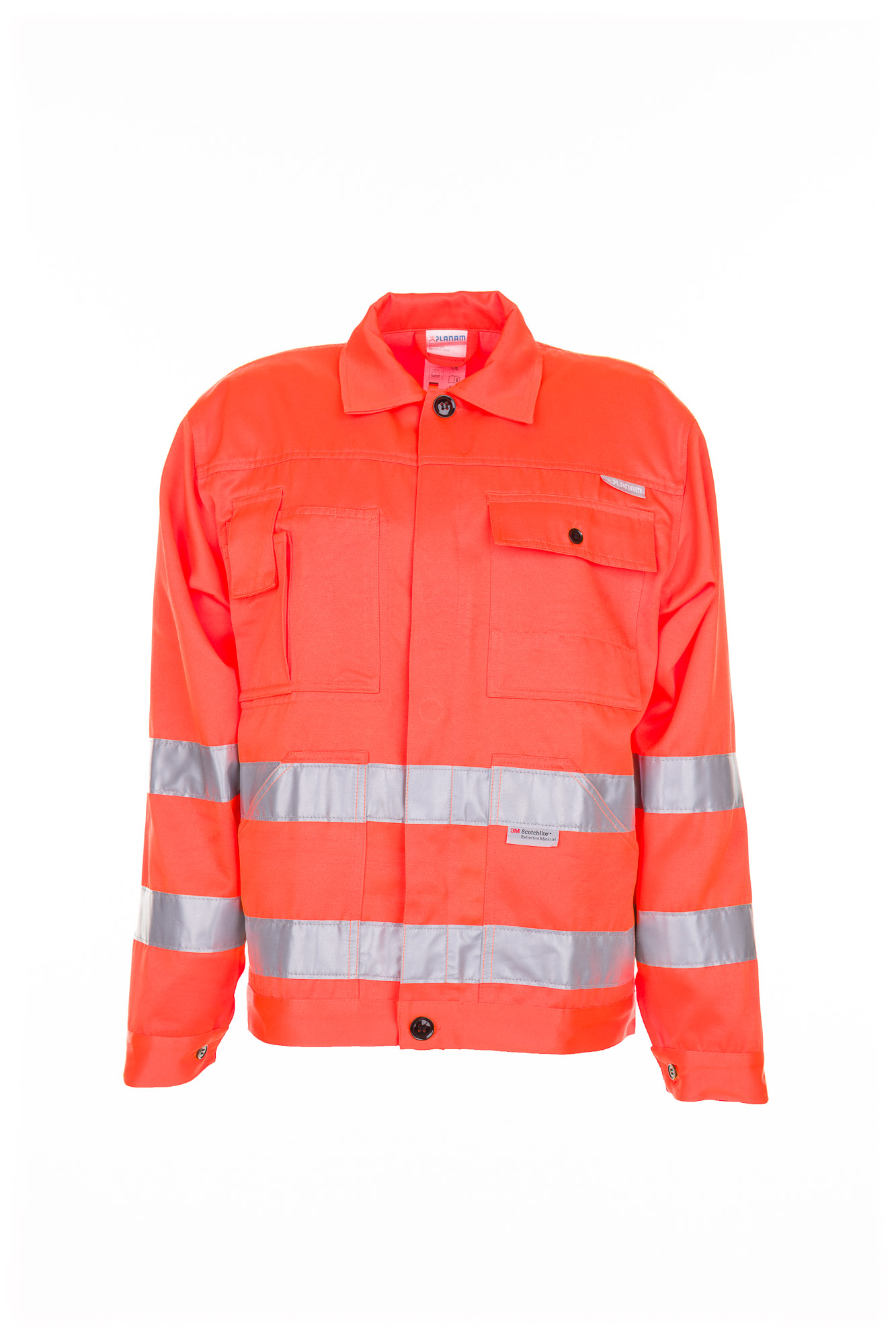 Planam Warnschutz Bundjacke Arbeitsjacke Uni Orange 2001