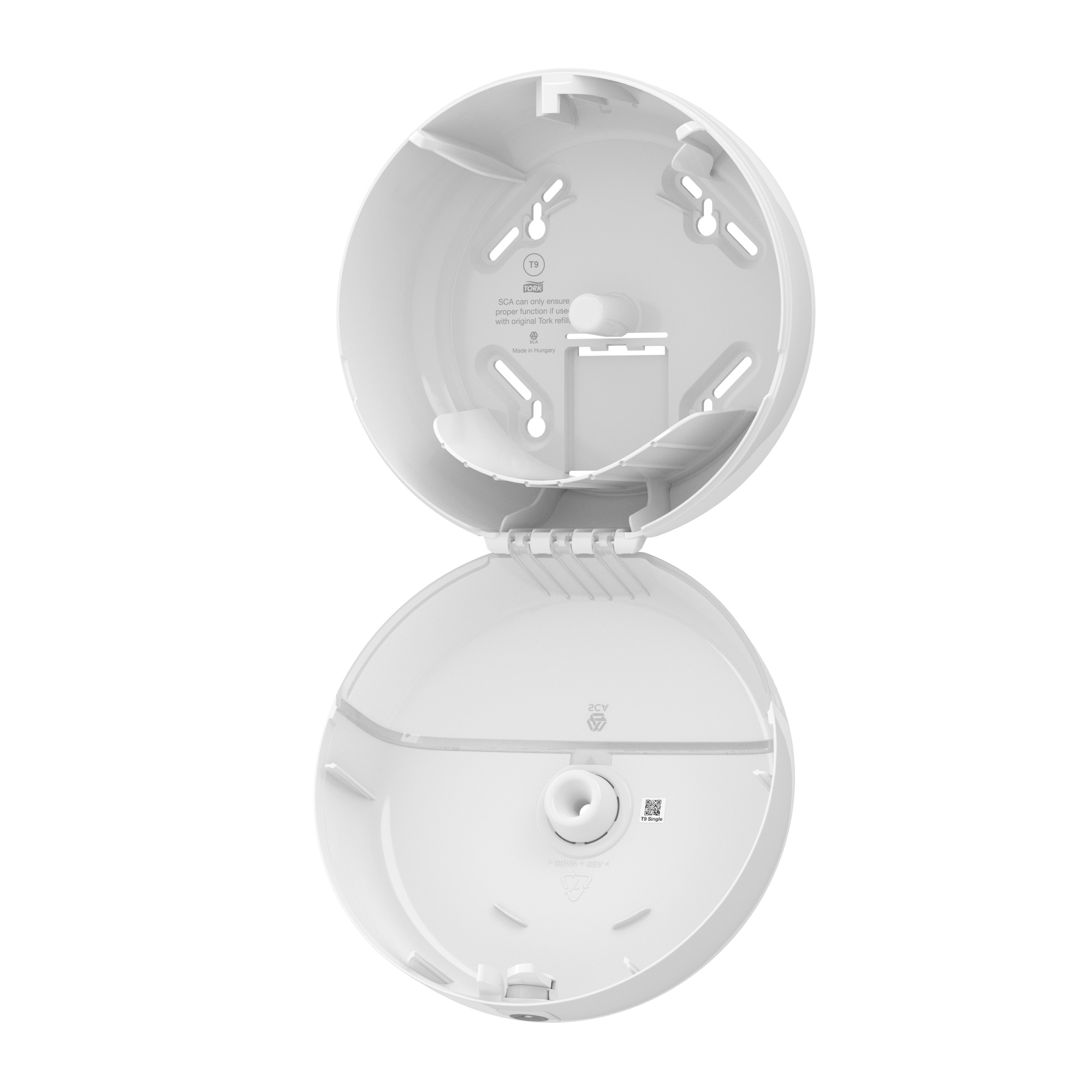 temp681000-02_2 Tork (T9) Wave SmartOne® Mini Toilettenpapierspender WC-Papier-Spender blau/transparent - 472025