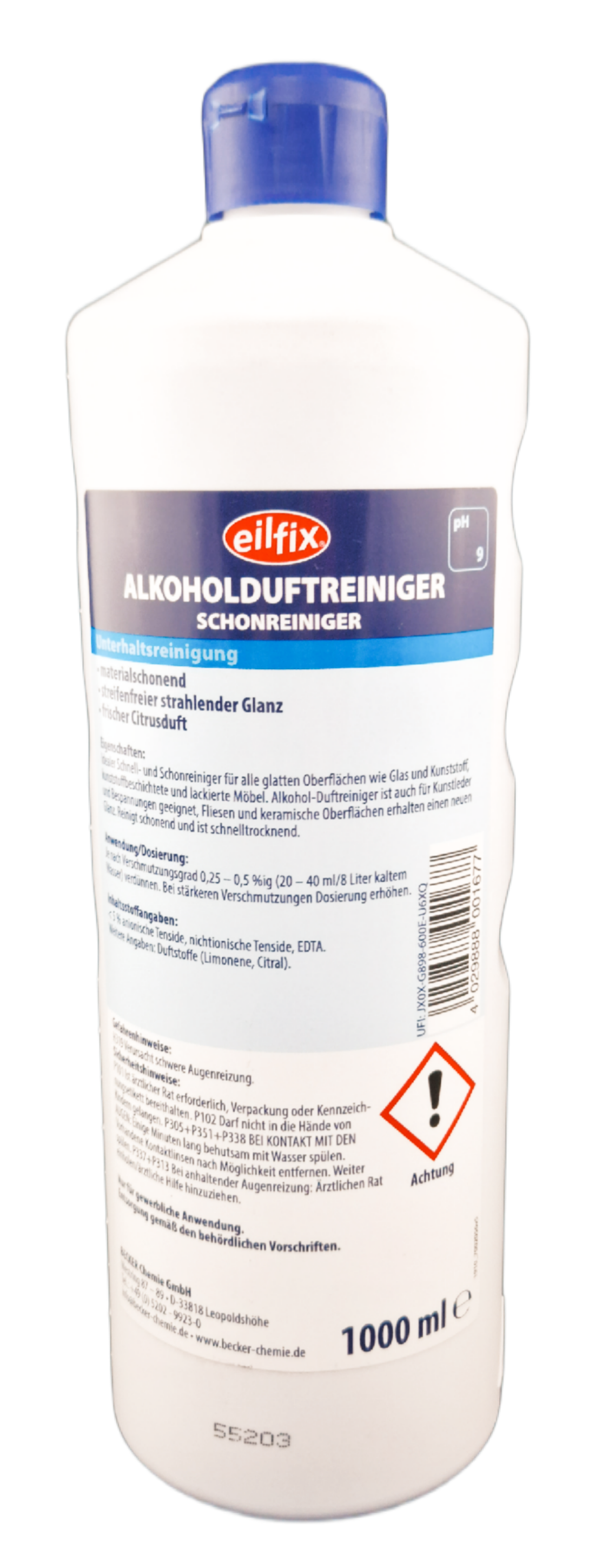 Eilfix - Alkoholduftreiniger materialschonend