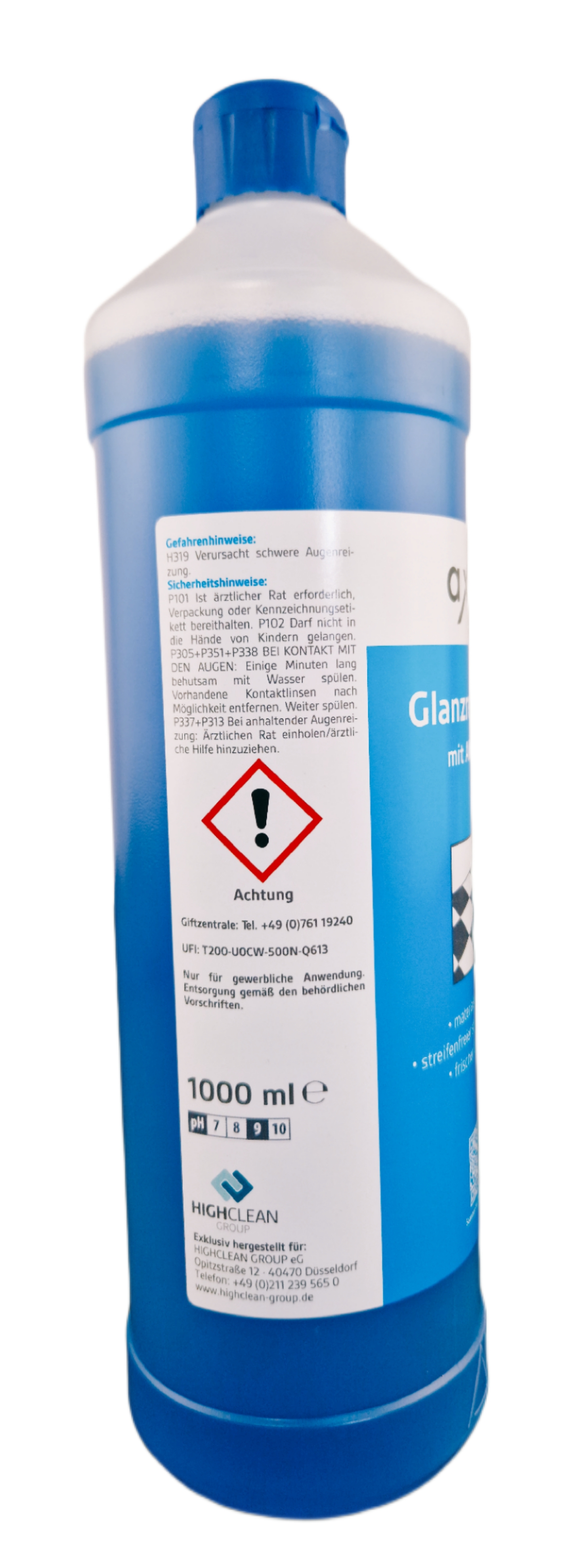 Axid - Glanzreiniger mit Alkohol 1 Liter Flasche