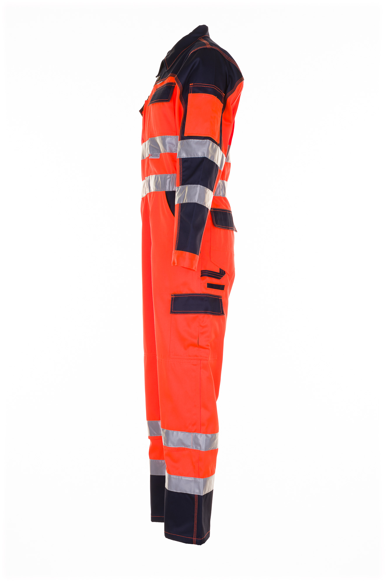 Planam Warnschutz Rallyekombi Overall orange-marine 2036