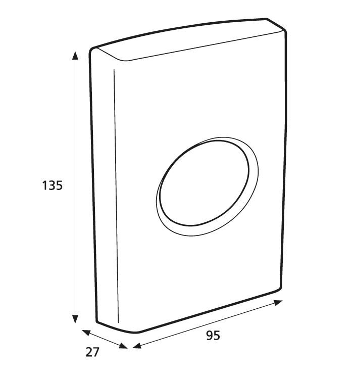 Katrin Inclusive Hygienebeutelspender Kunststoff 13,5 x 9,5 x 1,35 cm - 91875