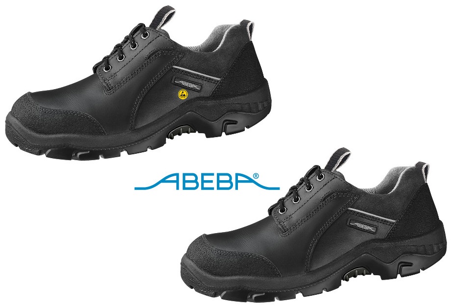 ABEBA Anatom 2156|32156 Sicherheitsschuh S2 ESD Halbschuh Küchenschuh Arbeitsschuh schwarz