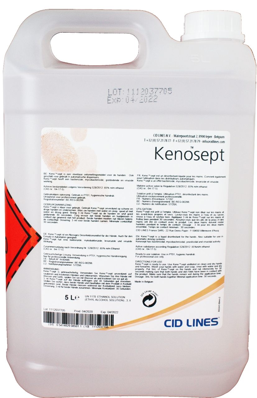 Cid Lines - Kenosept 5 Liter Kanister Händedesinfektionsmittel Cid Lines - Kenosept 5 Liter Kanister Händedesinfektionsmittel