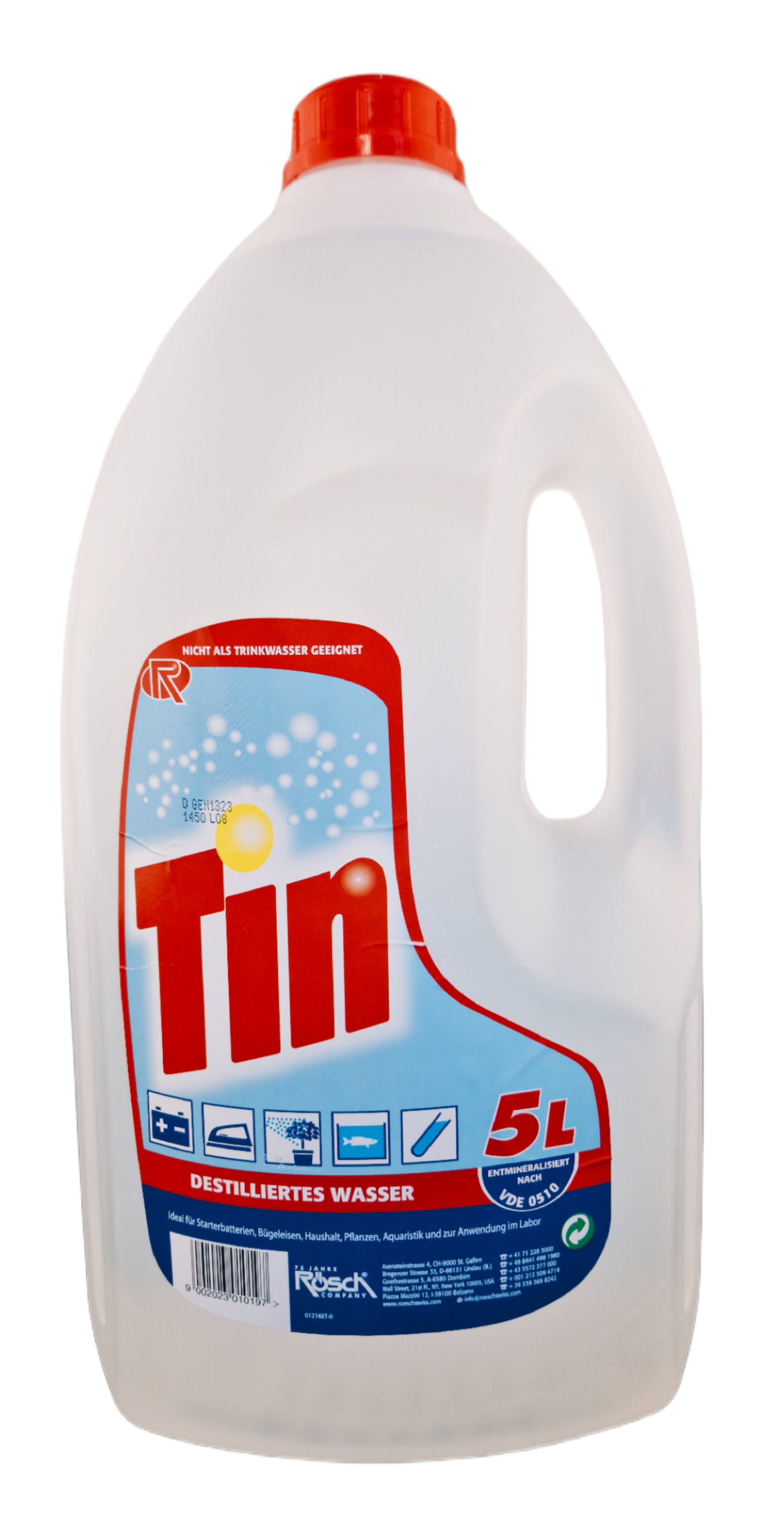 Destilliertes Wasser 5 Liter Kanister Destilliertes Wasser 5 Liter Kanister