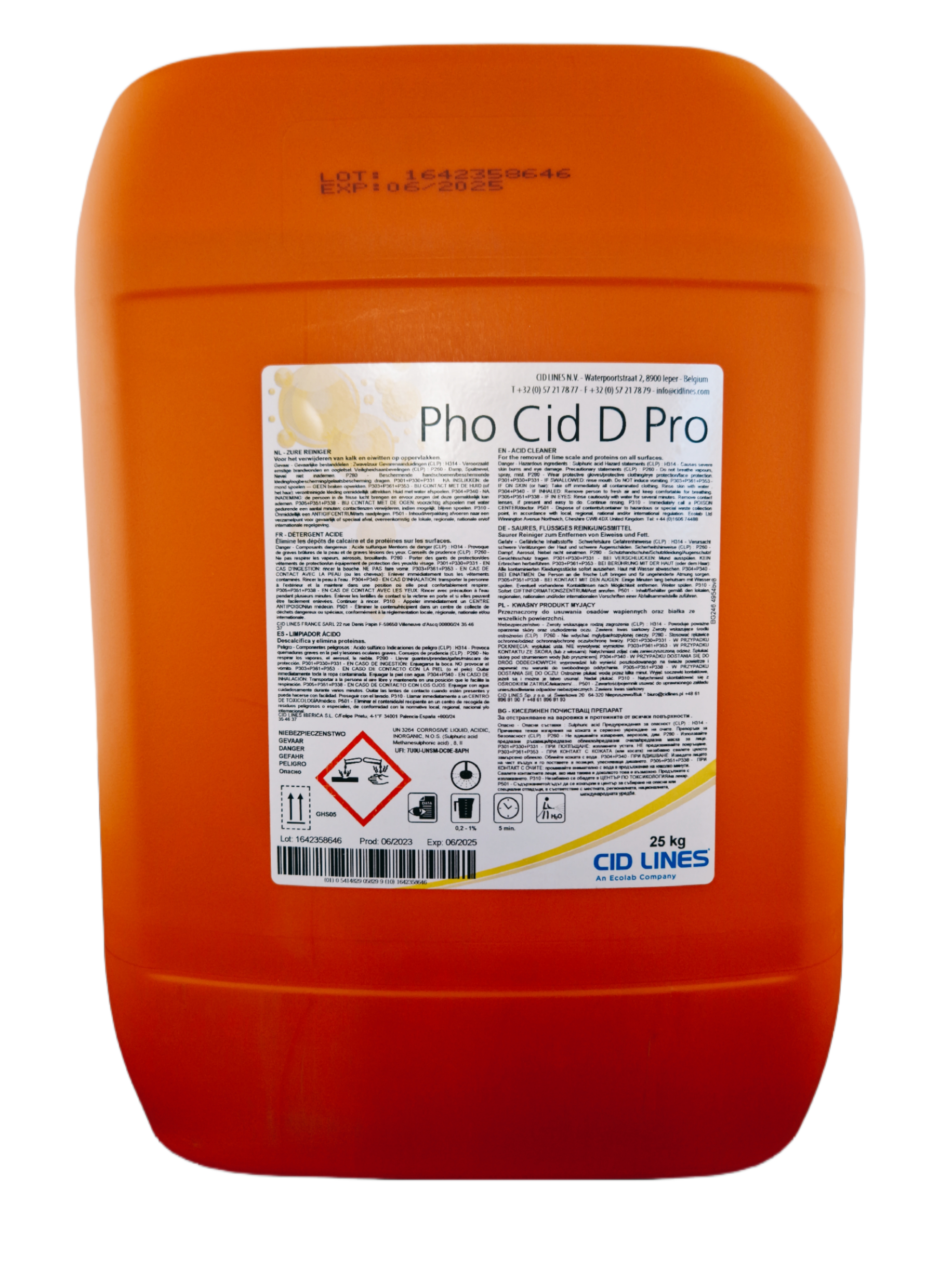 Cid Lines - PHO CID D PRO 25 Kg Kanister Cid Lines - PHO CID D PRO 25 Kg Kanister