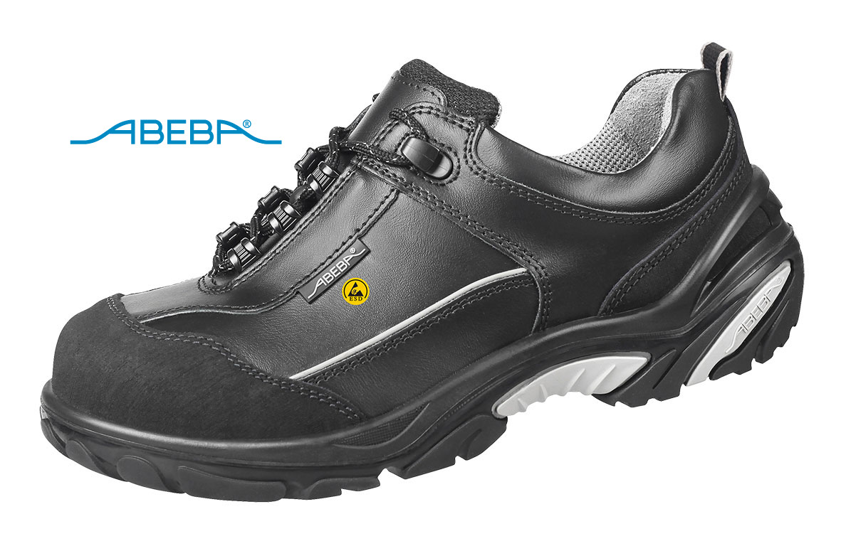 ABEBA Crawler Alu 4876|34876 ESD Sicherheitsschuh S3 Halbschuh Kochschuh Küchenschuh schwarz