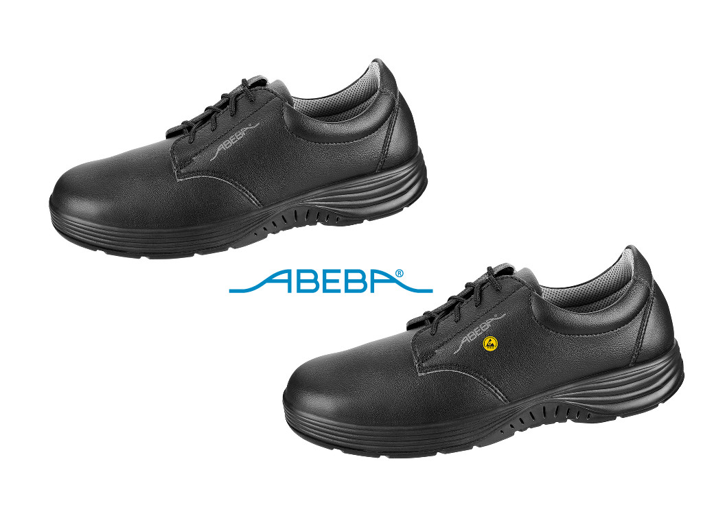 ABEBA X-Light 711027|7131027 ESD Sicherheitsschuh S2 Halbschuh Stahlkappe Küchenschuh Arbeitsschuh schwarz 