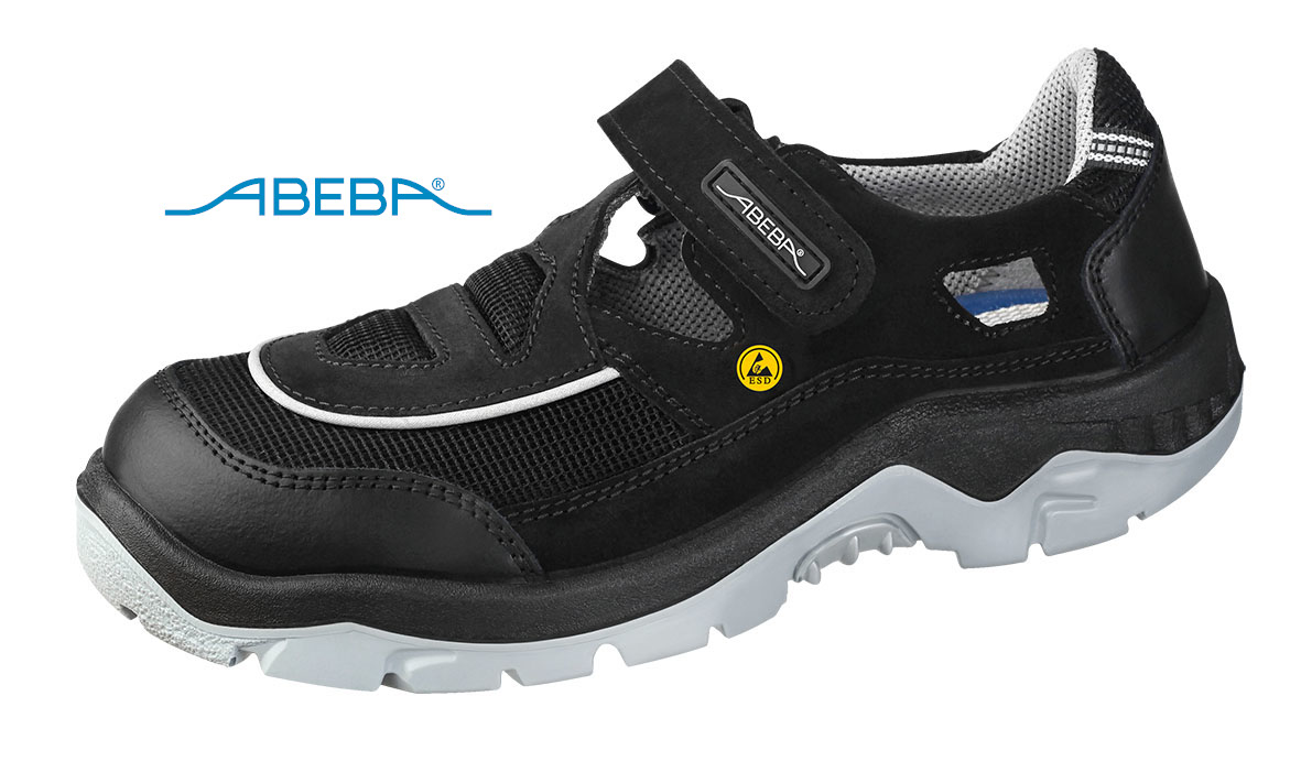 ABEBA Anatom 32189 Sicherheitsschuh S1 ESD Halbschuh Sandale Arbeitsschuh
