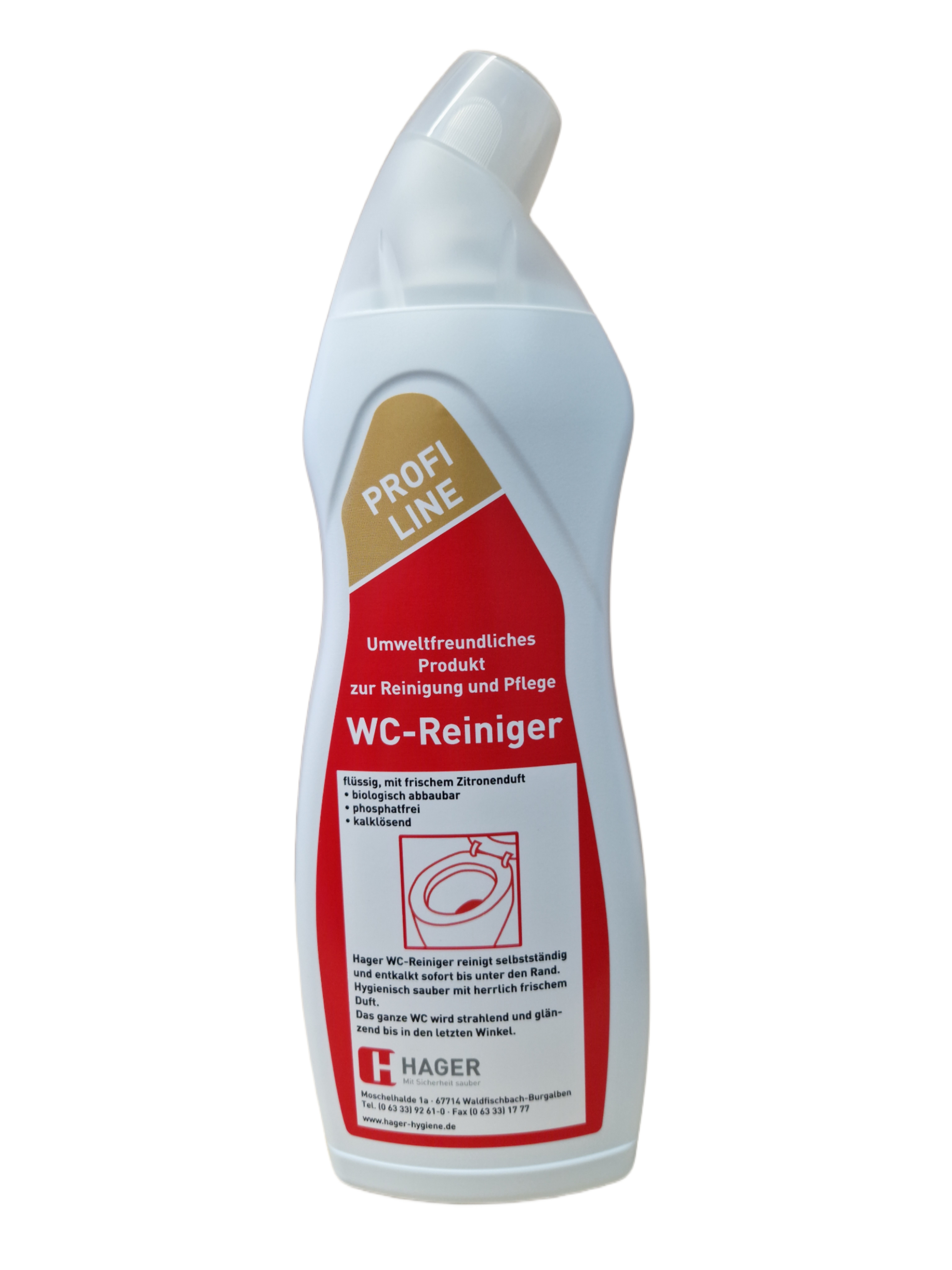 Hager - WC-Reiniger 750 ml Schräghalsflasche