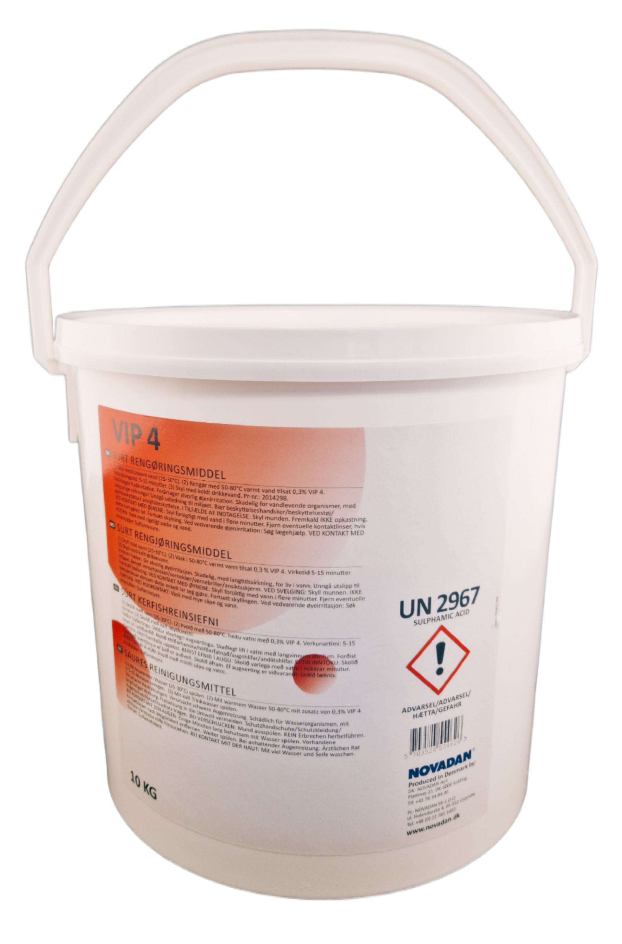 Novadan - VIP 4 sauer 10 Kg Eimer schäumendes Desinfektionsmittel Novadan - VIP 4 sauer 10 Kg Eimer schäumendes Desinfektionsmittel