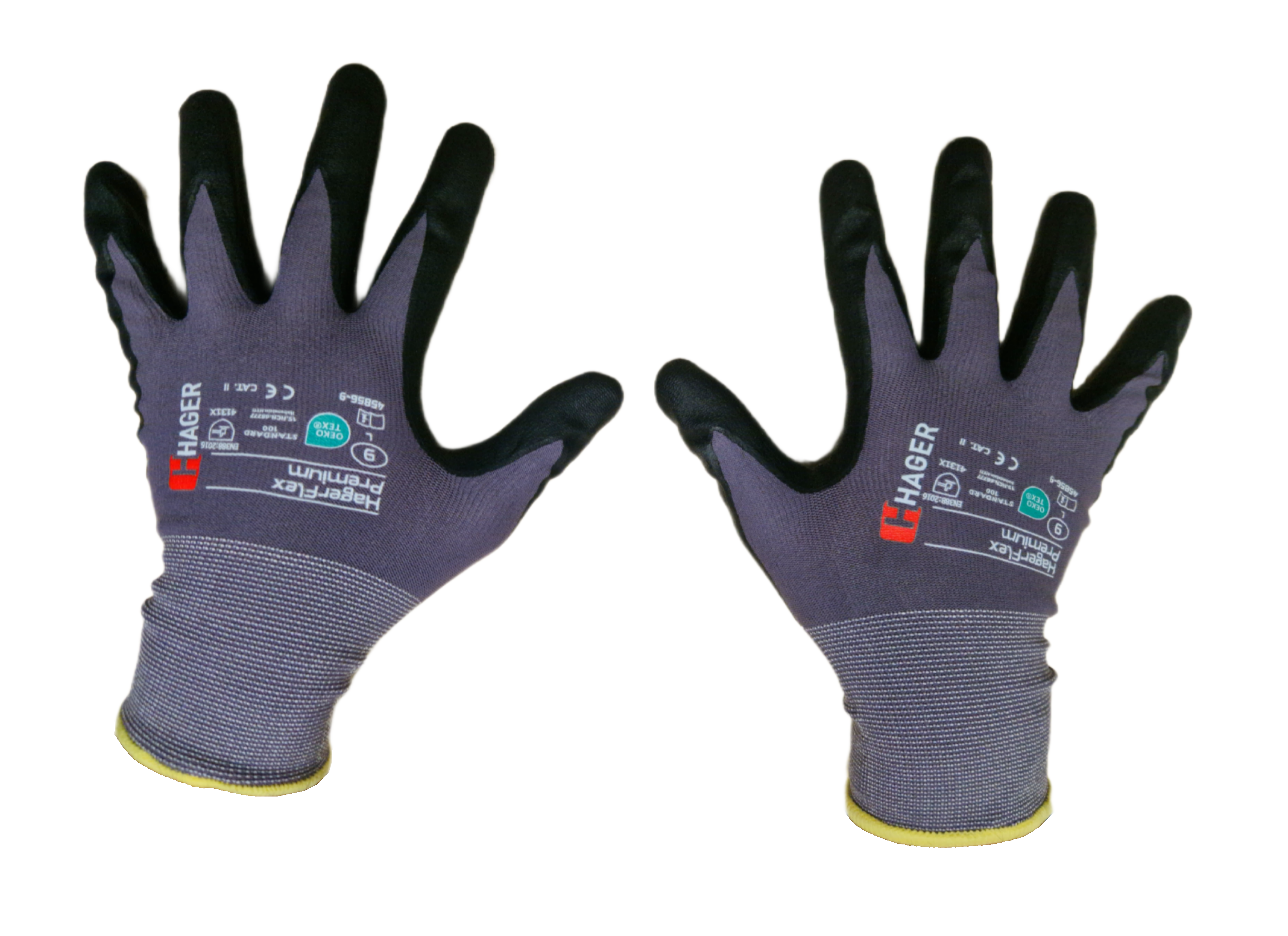 Feinstrickhandschuh HagerFlex Premium Nitrilbeschichtet Feinstrickhandschuh HagerFlex Premium Nitrilbeschichtet