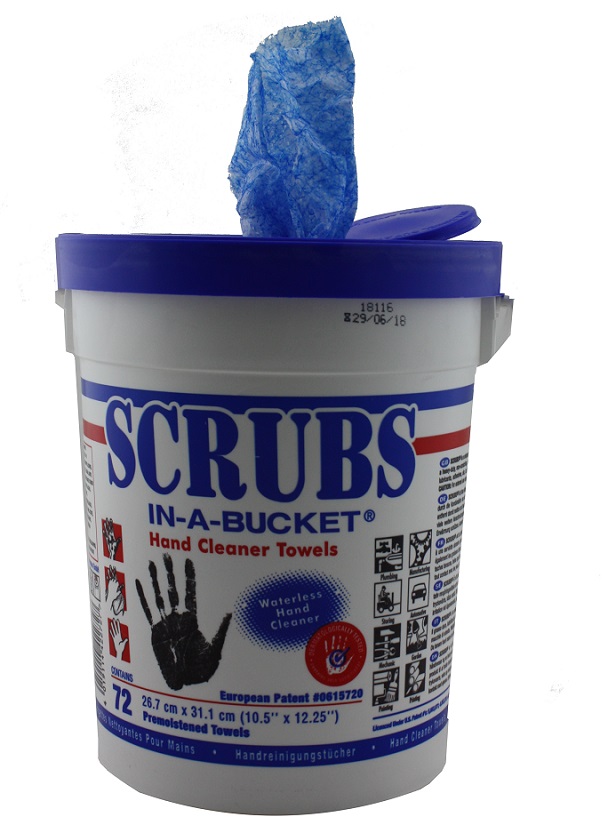 SCRUBS® IN-A-BUCKET® Handreinigungstücher Handreinigung 72 Tücher/Eimer