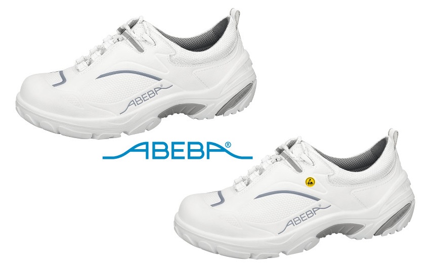 ABEBA Crawler Alu 4500|34500 ESD Sicherheitsschuh S2 Halbschuh Kochschuh Küchenschuh weiß
