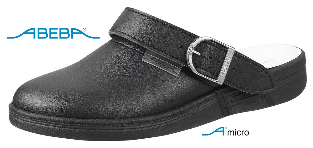 ABEBA Original 77031 Berufsschuh Clog schwarz