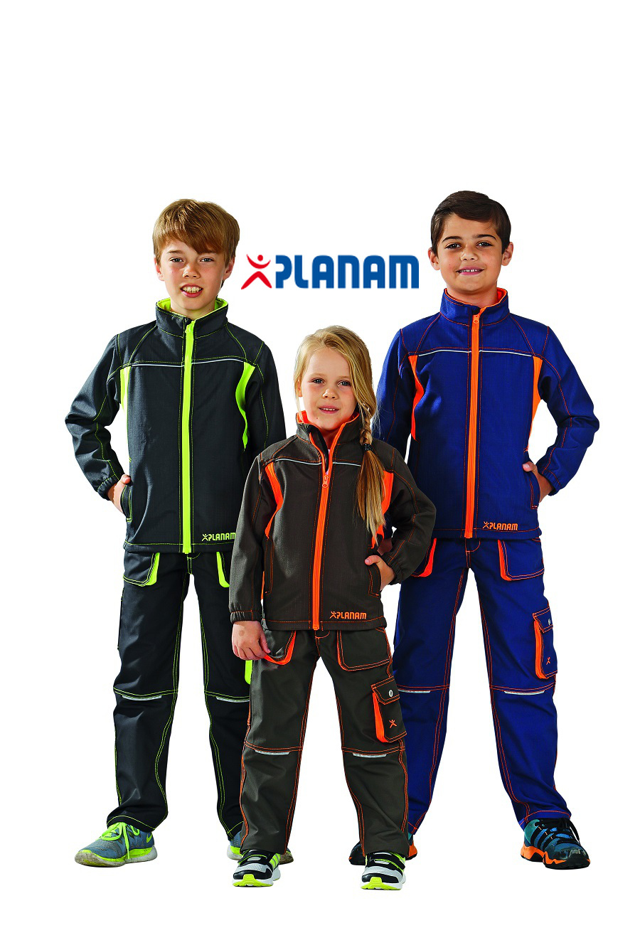 Planam Junior Kinder-Softshelljacke Größe 86 - 176, in 3 Farben