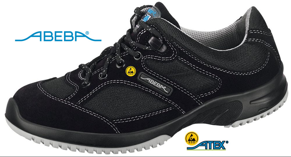 ABEBA UNI6 Sicherheitsschuh Arbeitsschuh S1 schwarz 1721 | 31721 ESD