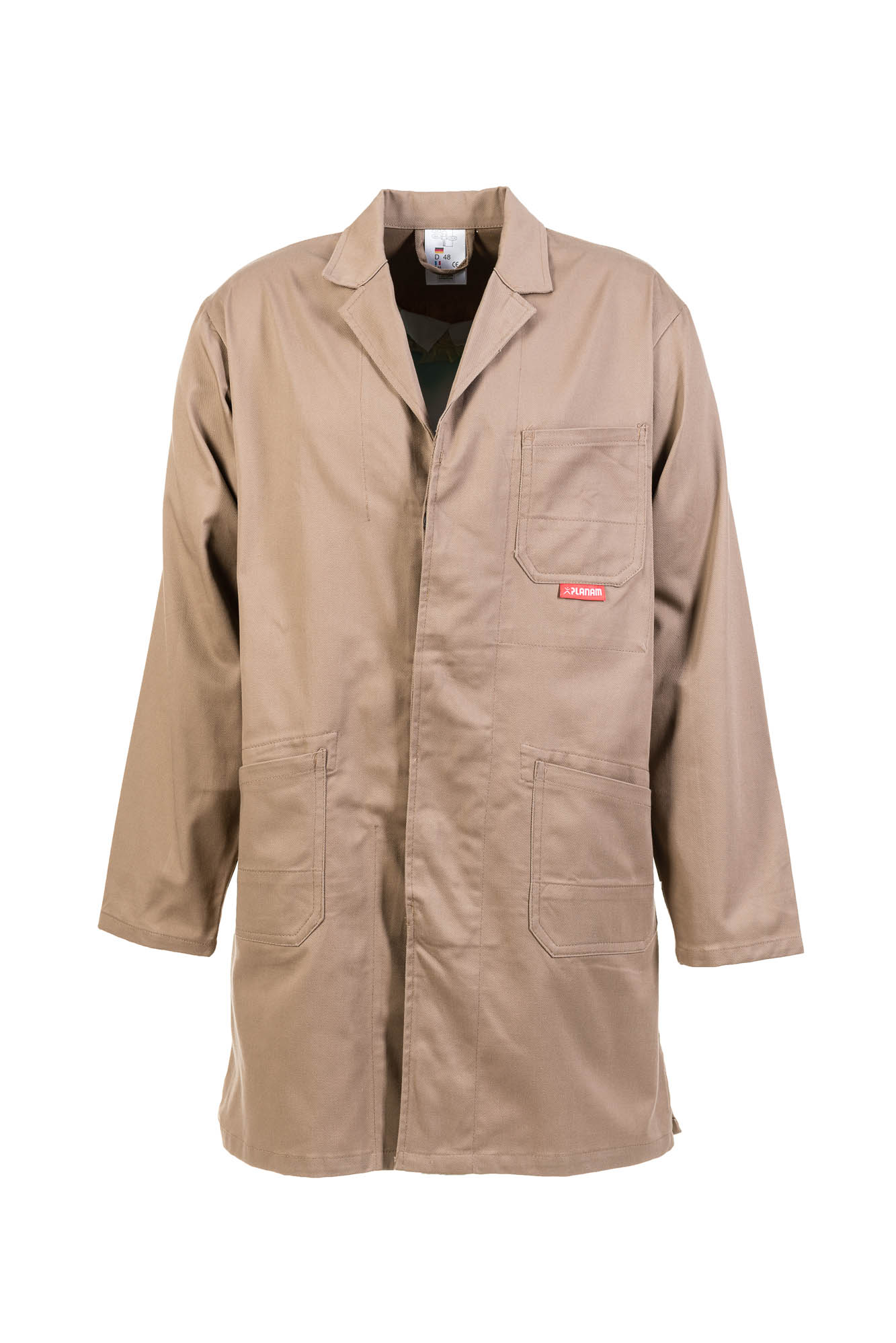 tempzoom_0644_001 Planam MG290 Berufsmantel Arbeitskittel Werkstattkittel Größe 24 - 110, in 4 Farben