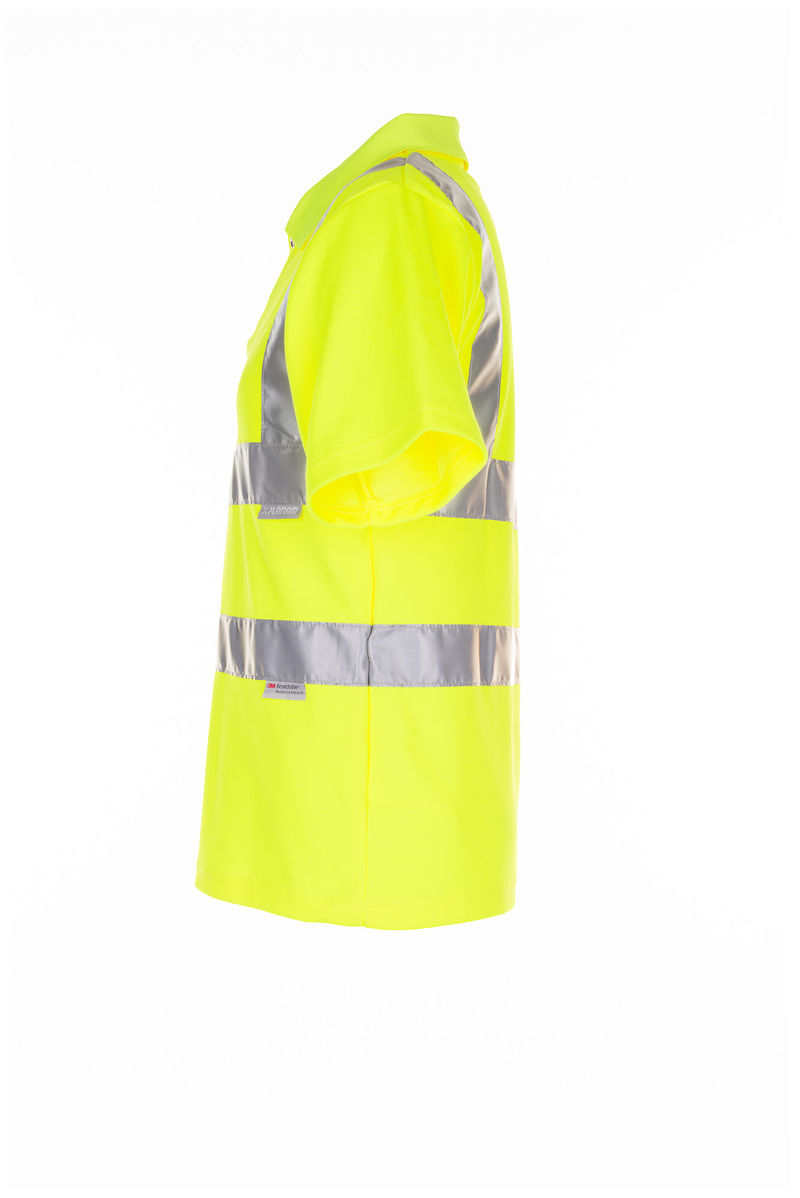 Planam Warnschutz Poloshirt uni 2092 Arbeitsshirt Arbeitspolo Uni Gelb