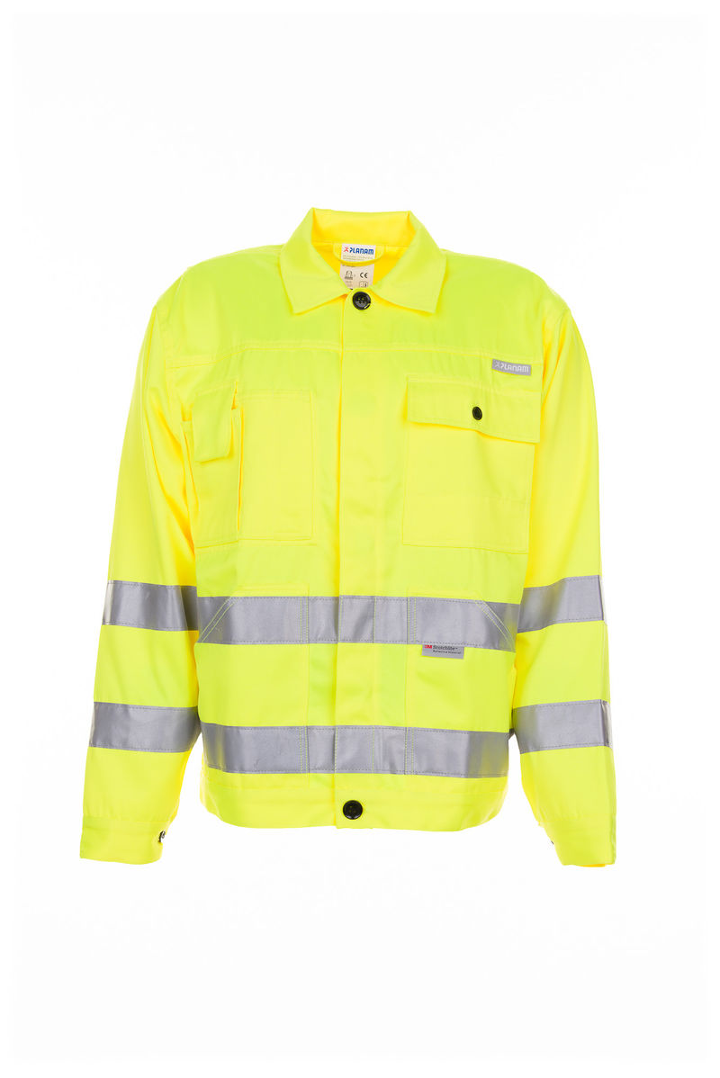 tempzoom_2002_001_1 Planam Warnschutz Bundjacke Arbeitsjacke Größe 24 - 110, in 2 Farben