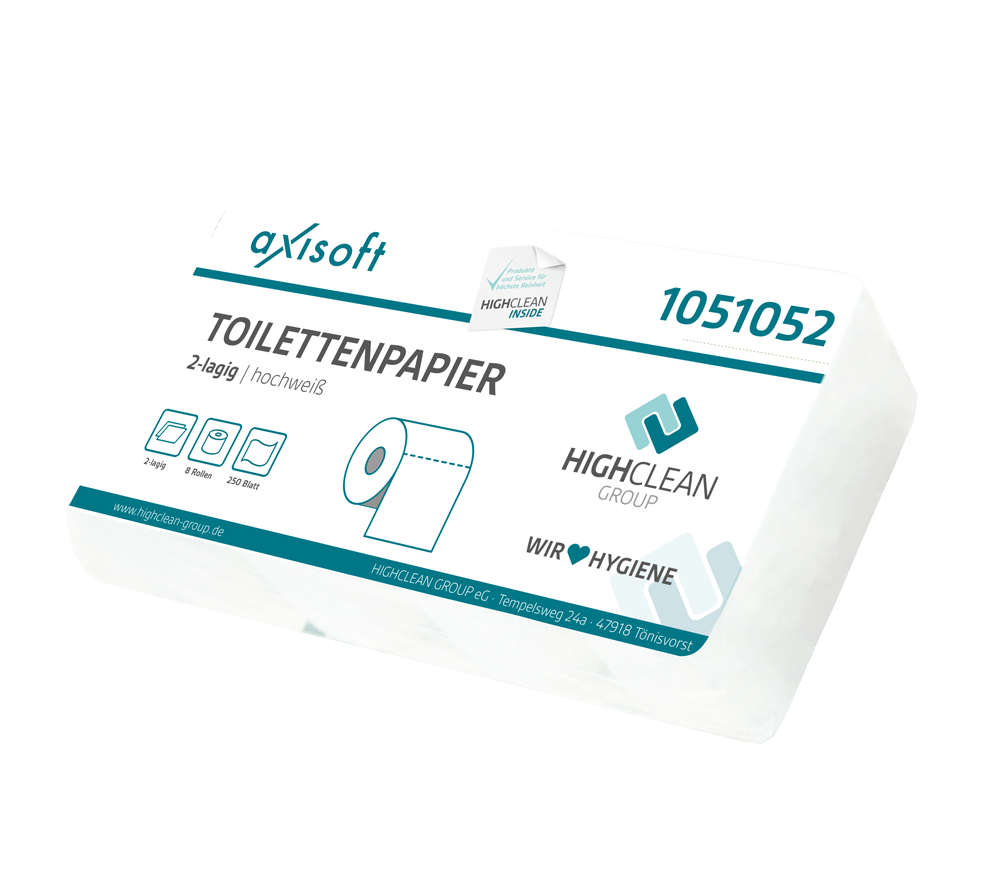 axisoft WC-Papier Tissue 2lg hochweiß 1051032