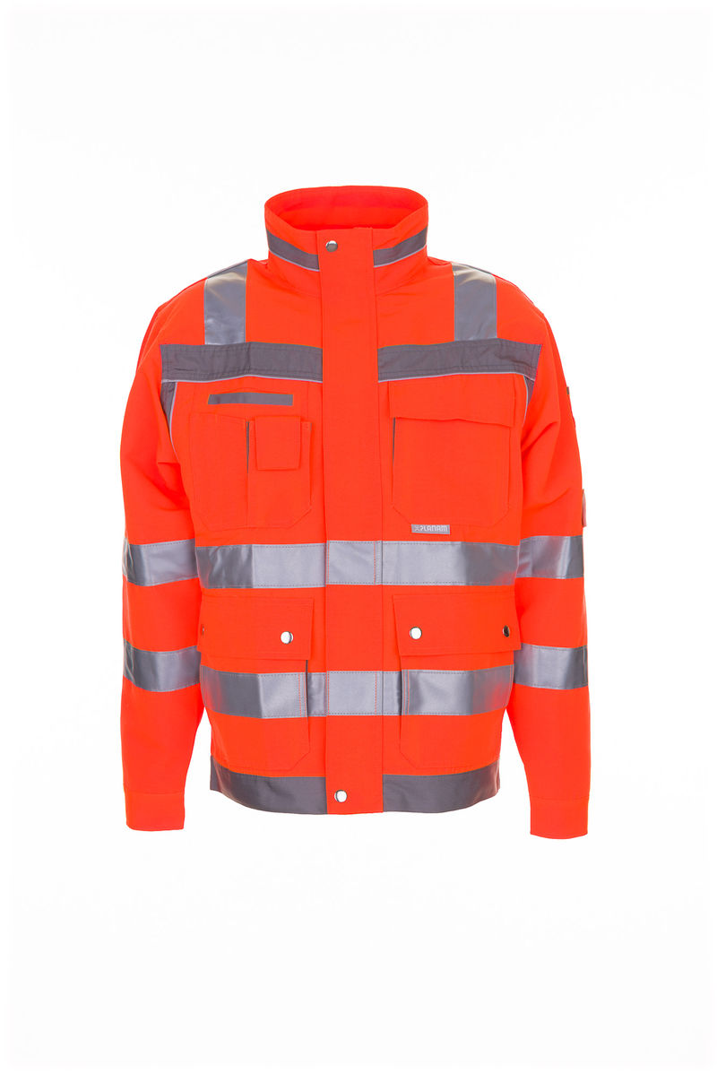 Planam Plaline Warnschutz Blouson Bundjacke Arbeitsjacke Größe 24 - 110, in 2 Farben