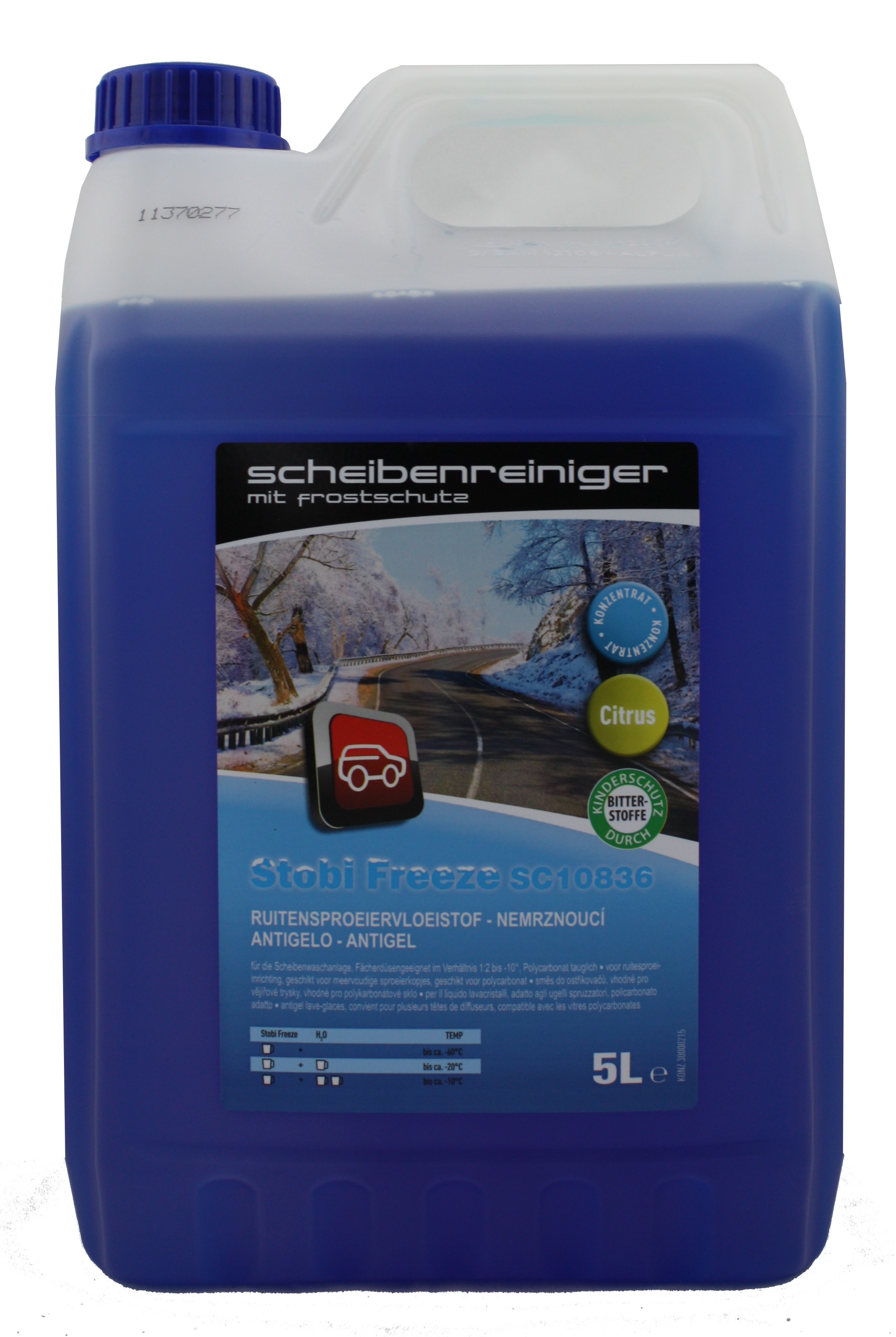Stockmeier - Scheibenreiniger mit Frostschutz 5 Liter bis ca. - 60 ° C
