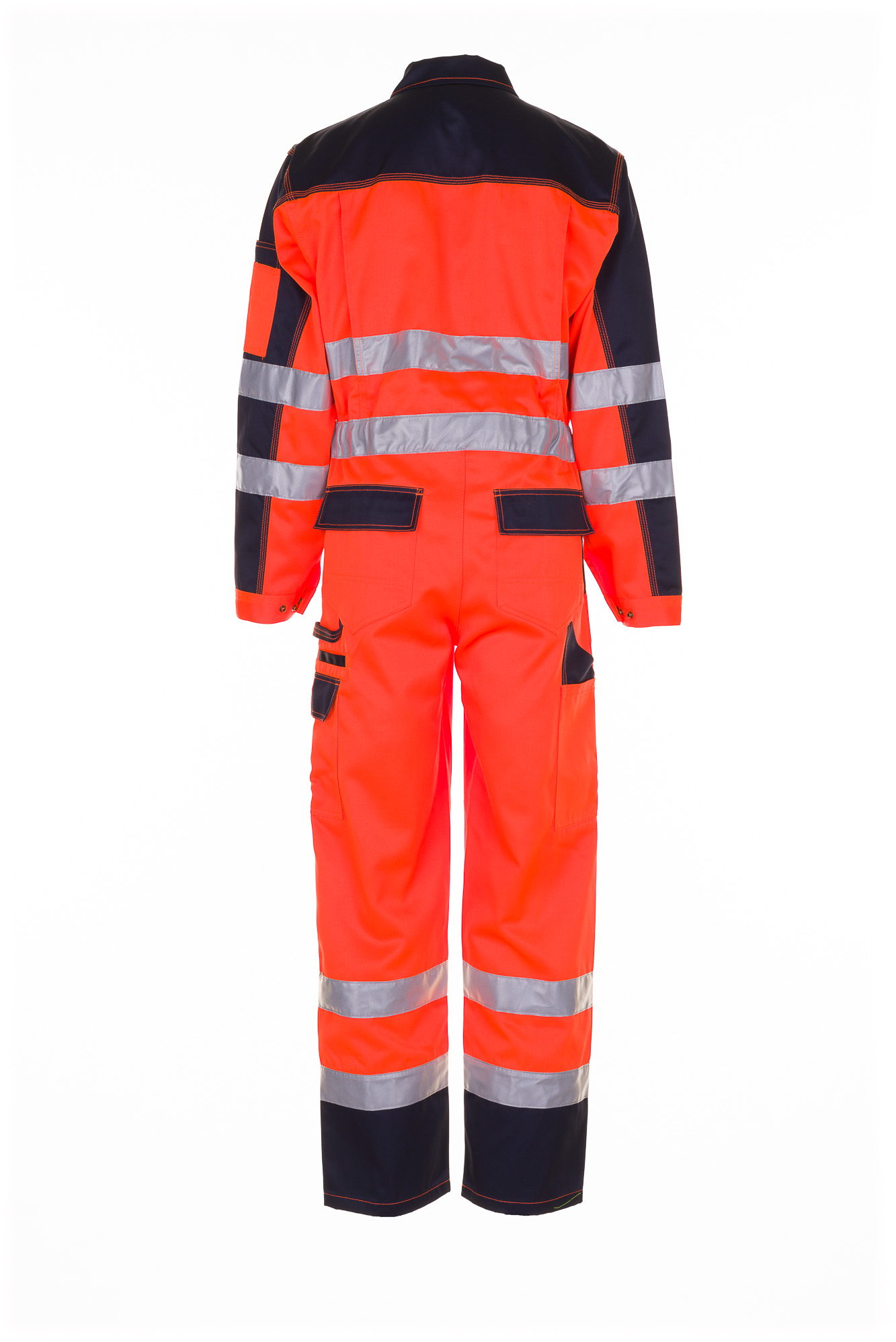 Planam Warnschutz Rallyekombi Overall orange-marine 2036