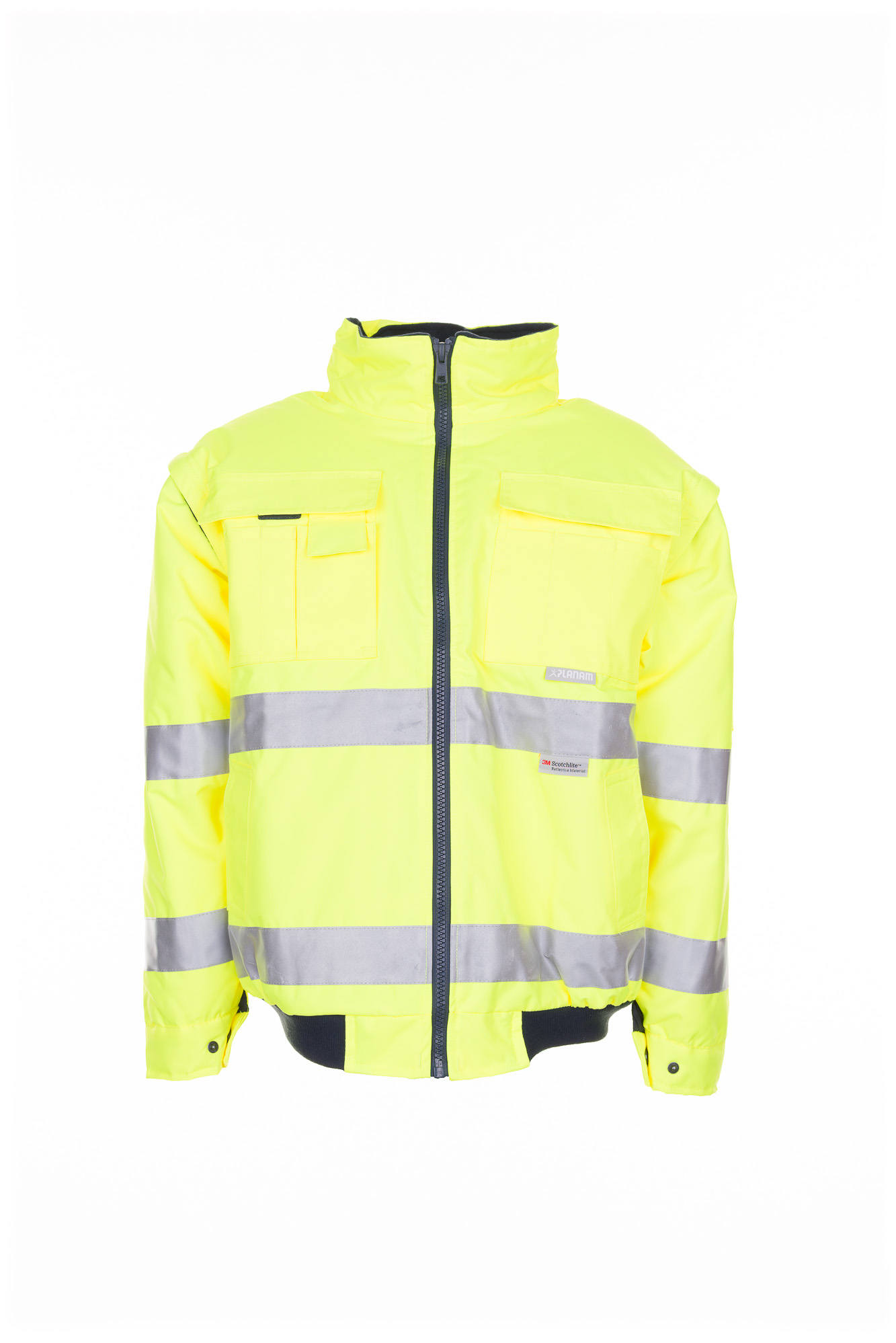 Planam Warnschutz Pilotenjacke Arbeitsjacke Größe S - 4XL, in 2 Farben