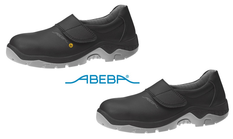 ABEBA Anatom 2135|32135 Sicherheitsschuh S2 ESD Halbschuh Küchenschuh Arbeitsschuh schwarz