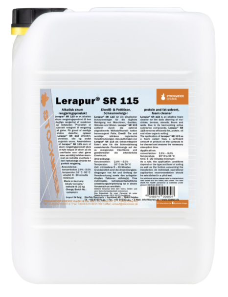 Lerapur SR 115 Eiweiß und Fettlöser Schaumreiniger