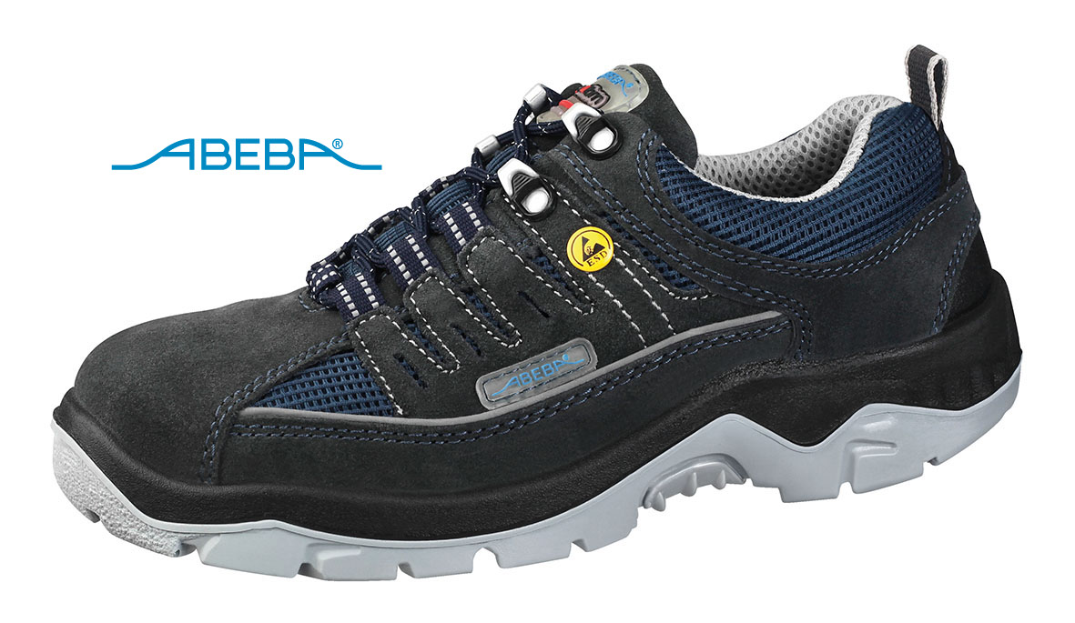 ABEBA Anatom 32247 Sicherheitsschuh ESD S1P Halbschuh Sicherheitshalbschuh Arbeitsschuh marine