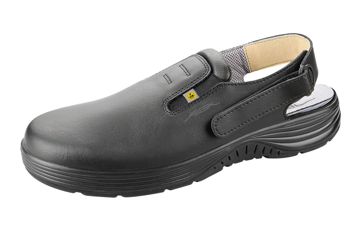 ABEBA X-Light 711135|7131135 ESD Berufsschuh Clog Pantolette Arbeitsclog Arbeitsschuh schwarz
