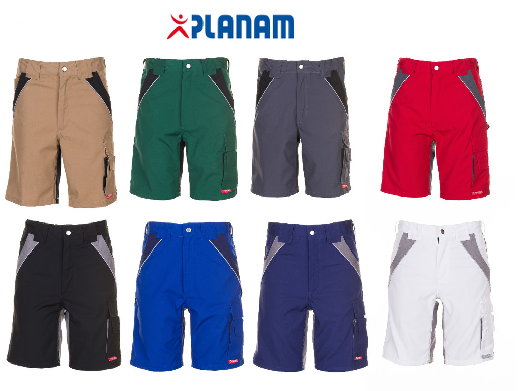 Planam Plaline Shorts kurze Arbeitshose Größe XS - 4XL, in 8 Farben