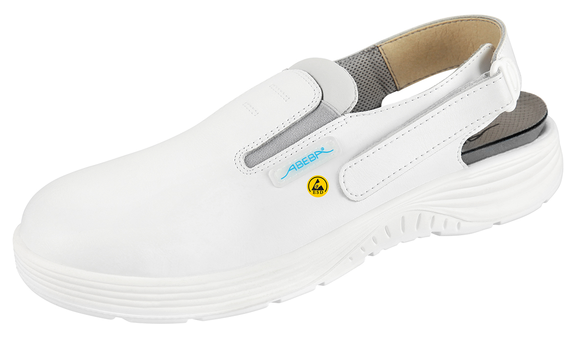 ABEBA X-Light 711030|7131030 ESD Sicherheitsschuh Clog Stahlkappe Küchenschuh Arbeitsschuh weiß